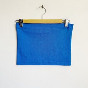 royal blue y2k knit tube top